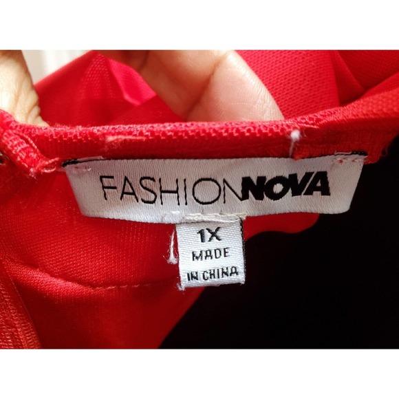 Fashion Nova Always A Good Time Ruffle Polyester Sleeveless Maxi Long Dress 1X - Picture 10 of 16